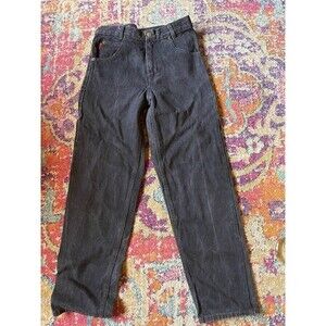80s Bugle Boy Gold Crest Black Jeans